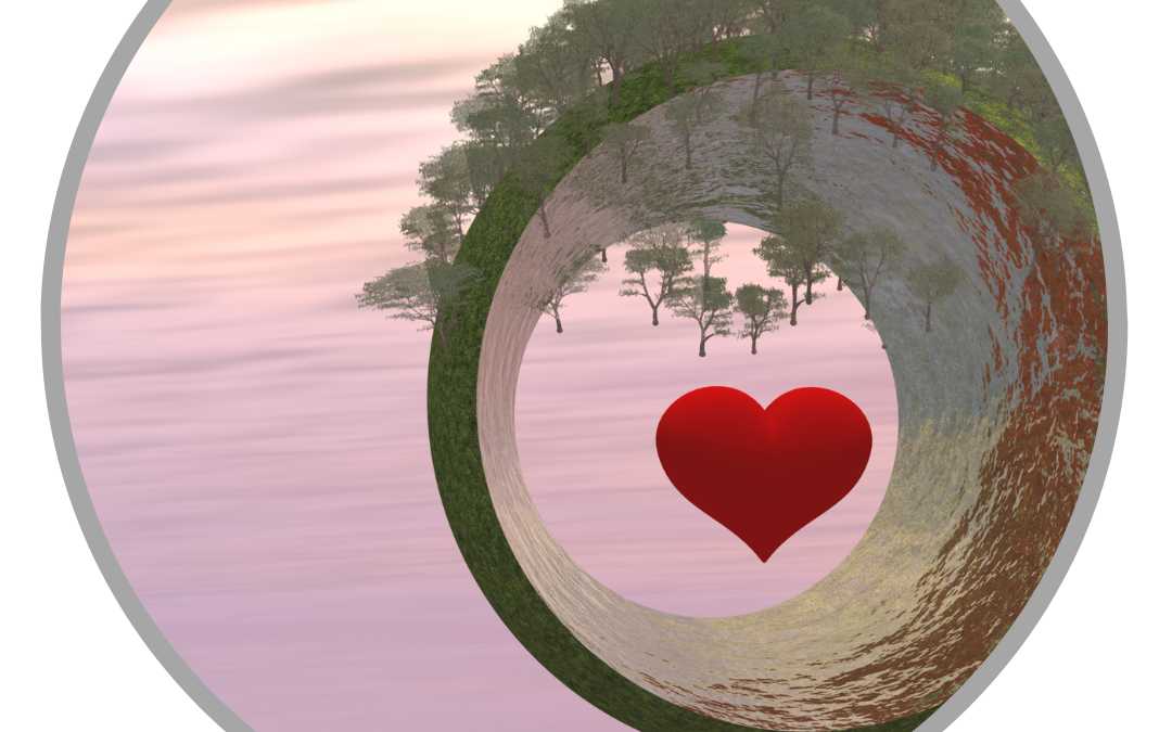 Du selbst Deine innere Freundin Holding Meditation Herz im Zentrum