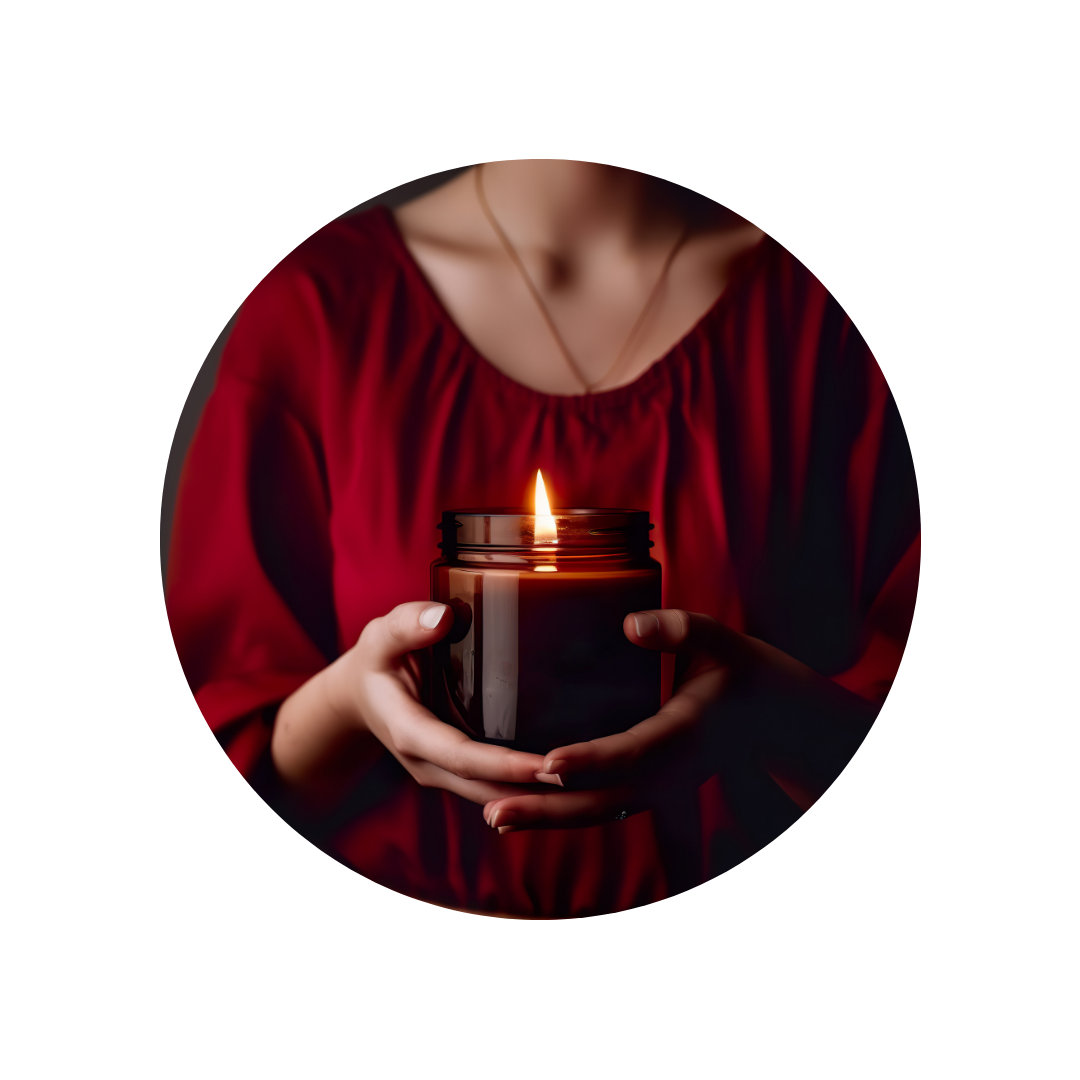 KerzeinderHand Halten Holding Meditation Traumzeit Kerze halten
