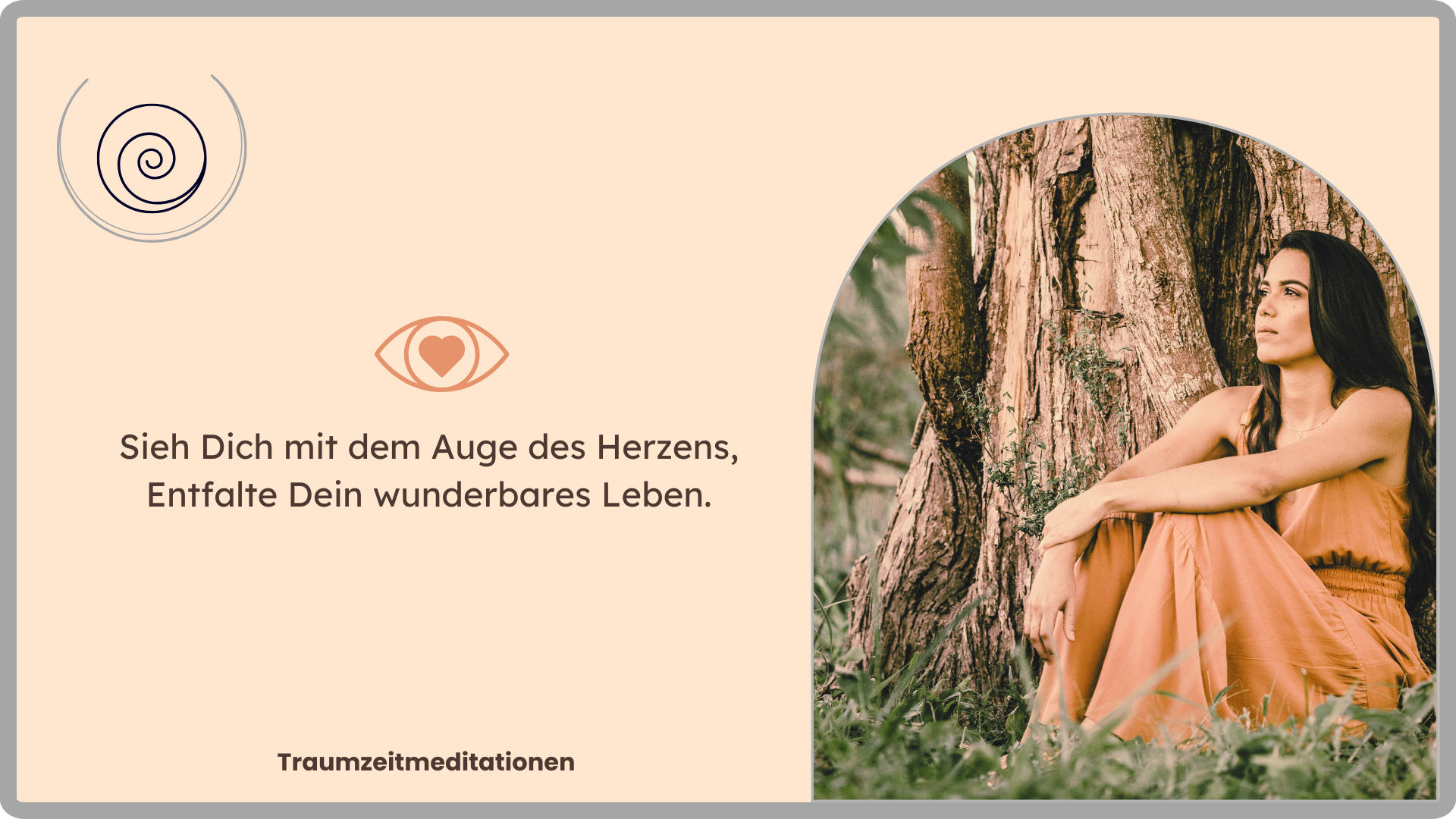Sieh mit dem Auge des Herzens Meditatives Coaching Holding Meditation emotionale Heilung Selbstentfaltung