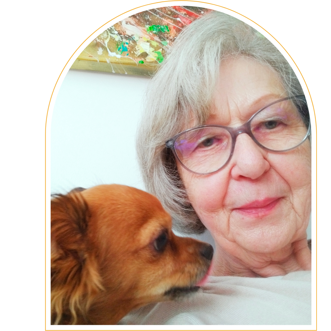 Ingrid Drafta mit Hund Rania